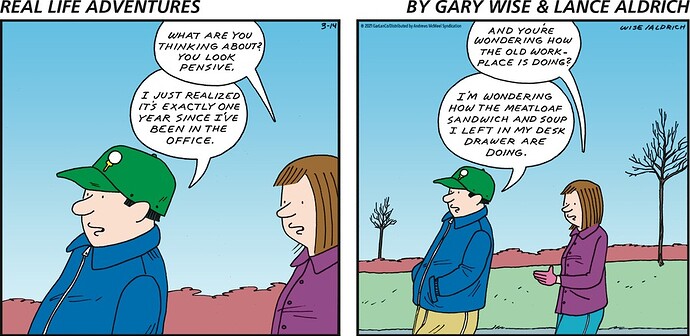 Real Life Adventures Comic Strip for March 14, 2021
