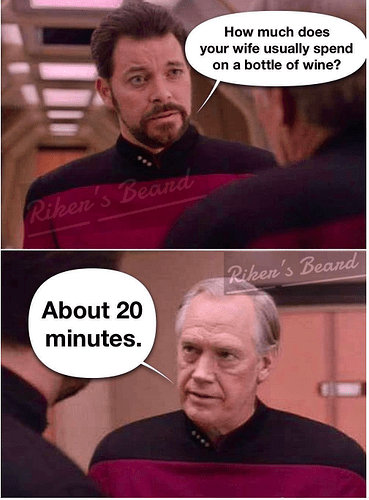 star trek bottle of wine