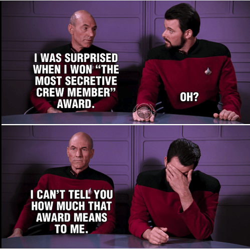 star trek secretive award