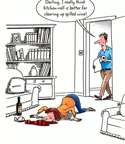 clean up spilled wine
