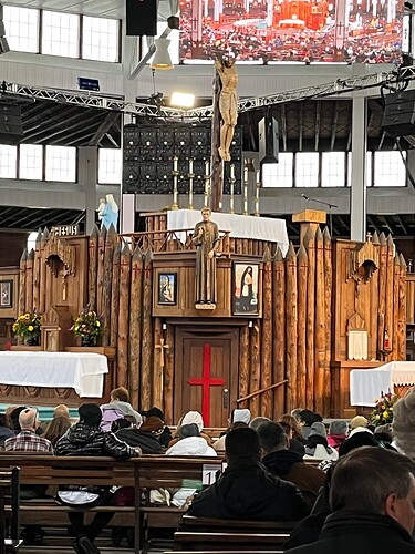 Altar in middle