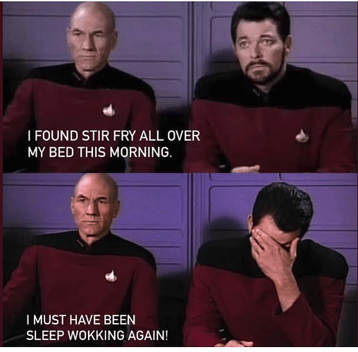 star trek sleep wokking