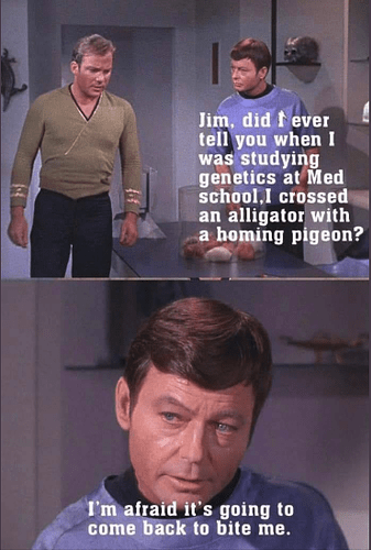 star trek genetics homing pigeon