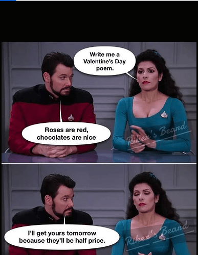 star trek valentines day poem