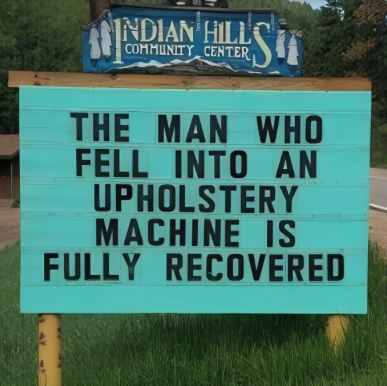 upholstery machine fully recovered