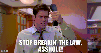 YARN | Stop breakin' the law, asshole! | Liar Liar (1997) | Video clips by quotes | a0f51d3a | 紗