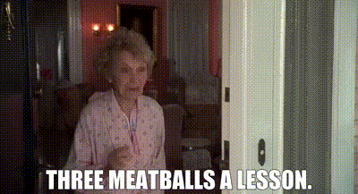 YARN | Three meatballs a lesson. | The Wedding Singer (1998) | Video gifs by quotes | 48116e1b | 紗